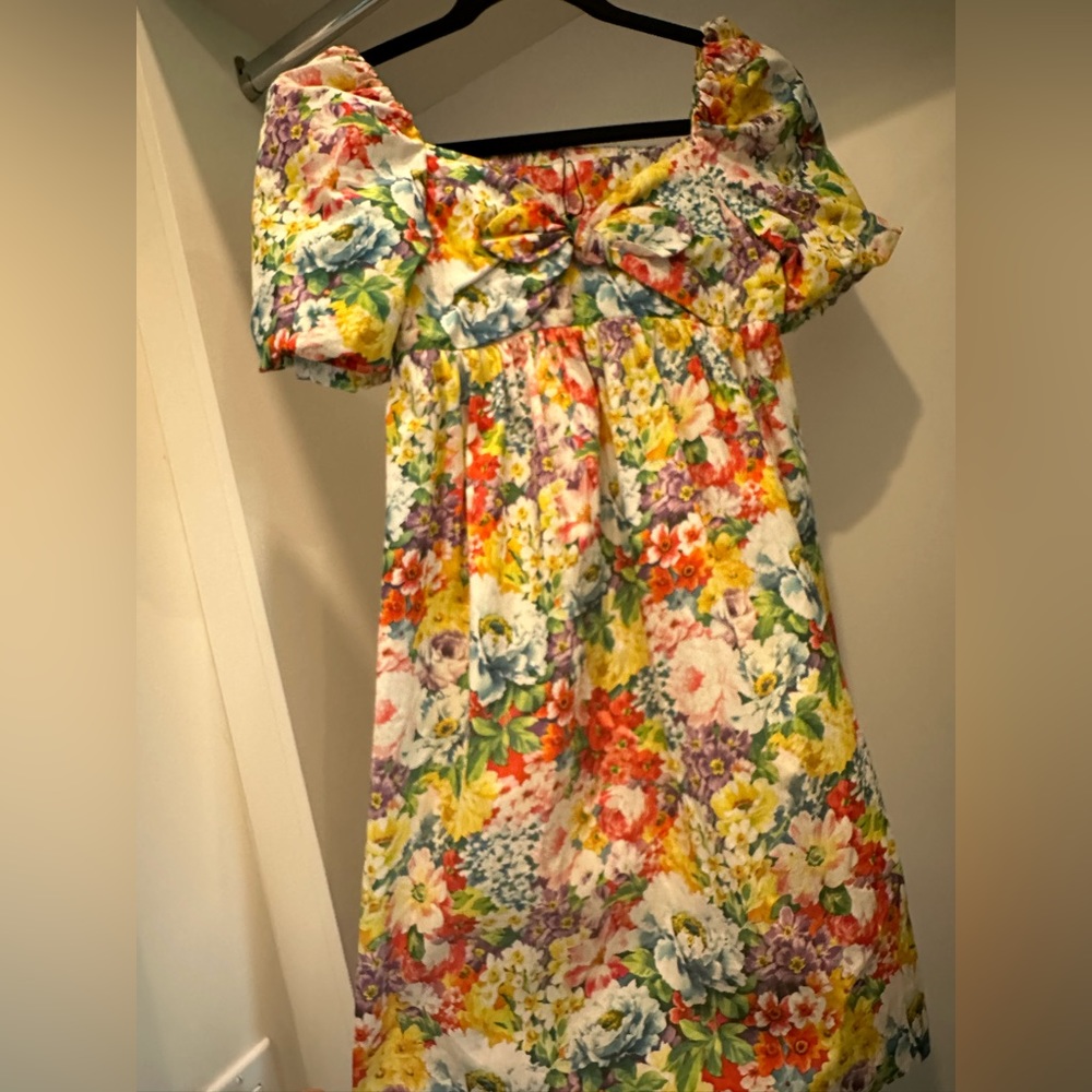 Zara little girls floral print Spring/Summer dress
